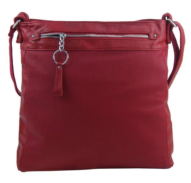 TESSRA Velká červená crossbody dámská kabelka D5580