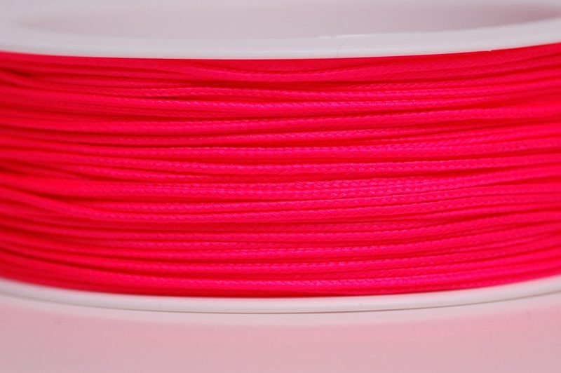 Kreativní šnůrka šíře 1mm neonově růžová návin 50 m