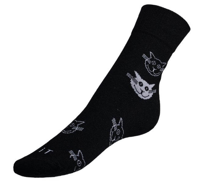 Ponožky Kočka černá - 39-42 černá