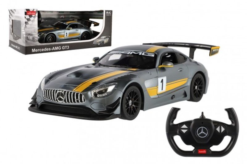 Auto RC Mercedes AMG GT3 plast 35cm 2,4GHz na dálk. ovládání na baterie v krabici 44x18x23cm