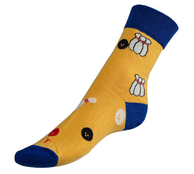 Ponožky Bowling - 39-42 žlutá
