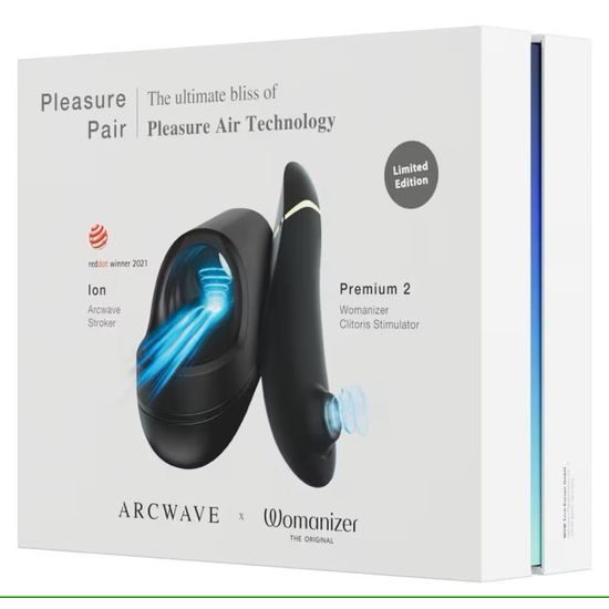 Arcwave Pleasure Pair Set Ion + Womanizer Premium 2 Black