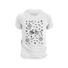 Man´s T-shirt nanosilver CLASSIC imprited BIKE white