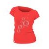 Woman´s T-shirt nanosilver CLASSIC imprinted HEXAGON  red