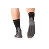 Summer trekking socks with molecules of silver gray-green