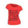 Woman´s speaking T-shirt TRAVEL  red
