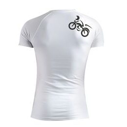 Man's T-shirt nanosilver CLASSIC white imprinted MOTO