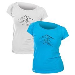 Woman´s T-shirt nanosilver CLASSIC imprinted SKIER