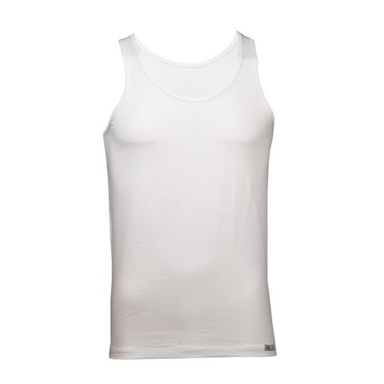 Man's Sleeveless top nanosilver CLASSIC white