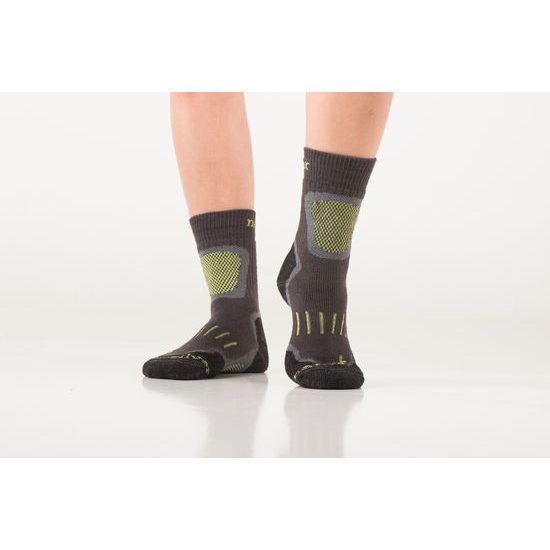 Trekking socks with molecules of silver