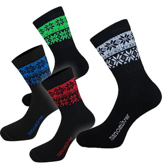 Sports thermo socks SNOW black