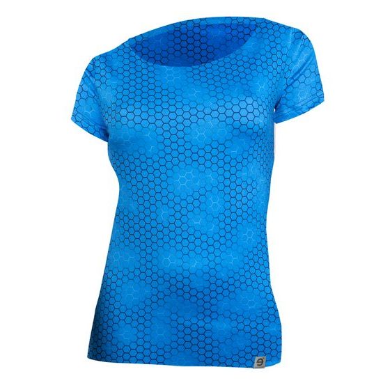 Woman´s T-shirt nanosilver ACTIVE with printing Plastic light blue