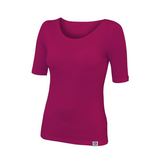 Woman´s t-shirt nanosilver CLASSIC with extended sleeves wine