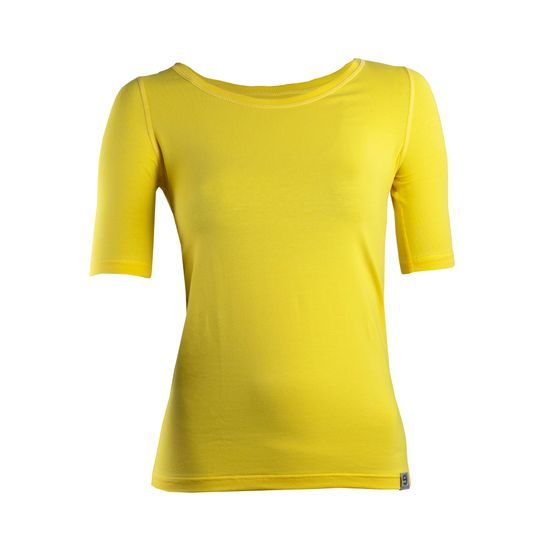 Woman´s t-shirt nanosilver CLASSIC with extended sleeves yellow