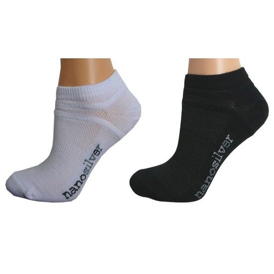 Ankle thin socks with molecules of silver