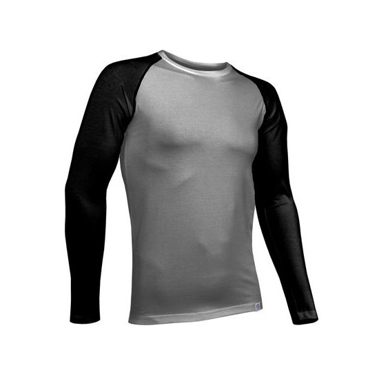 Unisex T-shirt nanosilver CLASSIC - long sleeve grey/black