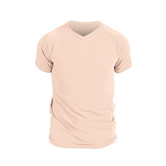 Man's T-shirt nanosilver V-neck CLASSIC old pink