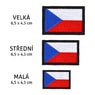 Velcro nášivka Vlajka ČR - barevná