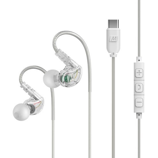 MEE audio M6 Sport USB-C - čirá