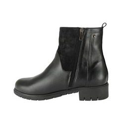 Nadměrné kotníkové boty De Plus černé 9642-K-M - black/F-241 leather