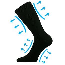 Zdravotní diabetické ponožky Lonka Oregan černé