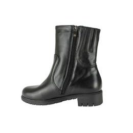 Nadměrné kotníkové boty De Plus černé 9596-K-4006 - black F-382 leather V2