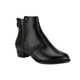 Nadměrné kotníkové boty De Plus černé 9642-K-M - black/F-241 leather