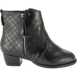 Nadměrné kotníkové boty De Plus černé 9596-K-4006 - black F-382 leather V2