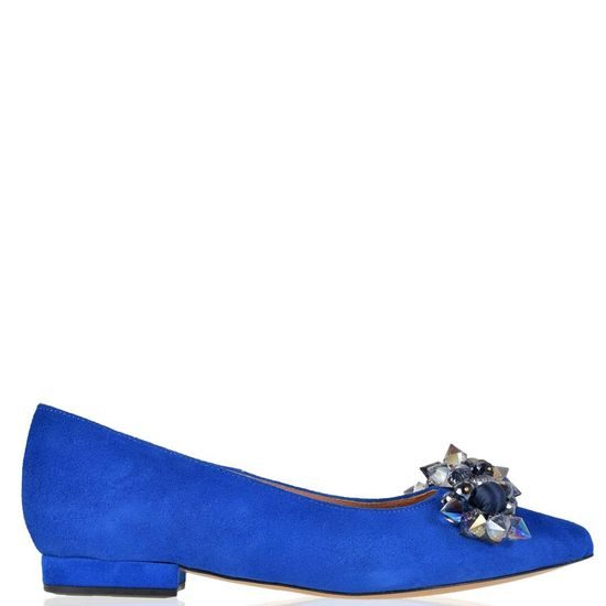 Baleríny Lizard cobalt suede 5882-0106-02-65-93