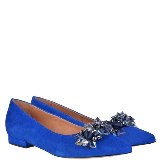 Baleríny Lizard cobalt suede 5882-0106-02-65-93