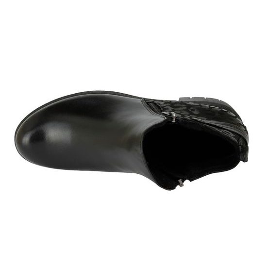 Nadměrné kotníkové boty De Plus černé 9796/lara - black/F-241