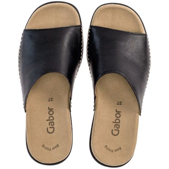 Pantofle Gabor black 03.705.27