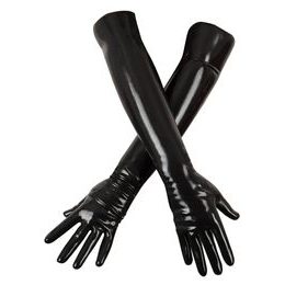 LateX Chlorinated Latex Gloves Black