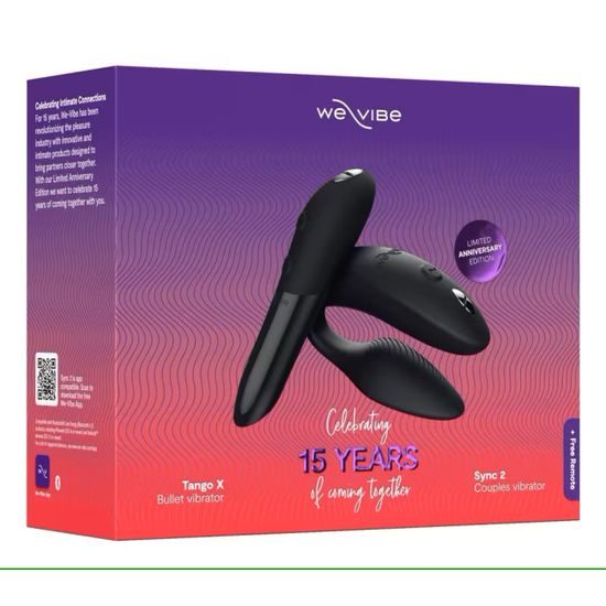 We Vibe 15 Year Anniversary Collection Sync 2 + Tango X Black