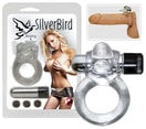 Vibračný krúžok Silver Bird