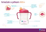 Hrneček s pítkem 4m+ - růžový 240 ml