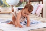 Detská deka s menom a údajmi o dieťati ZAJAČIK