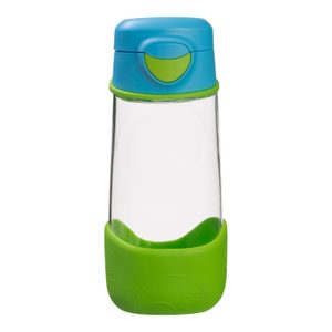 Fľaša Sport na pitie 450 ml - modrá/zelená