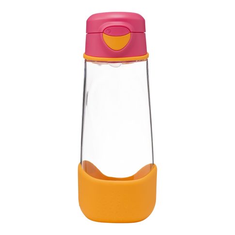 Fľaša Sport na pitie 600 ml - ružová/oranžová