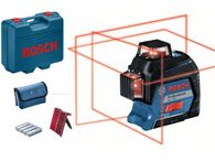 Křížový laser Bosch GLL 3-80 Professional - 0.82kg, ochranné pouzdro, kufr (0601063S00)