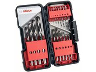 18-dílná sada vrtáků do kovu Bosch Twist Speed Toughbox HSS PointTeQ 1-10mm, 135°, DIN 338 (2608577350)