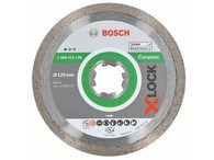 Diamantový kotouč na tvrdou dlažbu, kámen, obklady, keramiku pro úhlové brusky se systémem X-LOCK Bosch Standard for Ceramic, pr. 125 x 22.23 x 1.6 / 7 mm (2608615138)