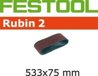 1x Brusný pás - brusivo pro pásovou brusku Festool BS 75 (Festool Rubin 2 L533X 75-P40 RU2/10) 533x75mm, zr. 150 (499155)