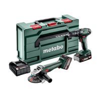 Combo Set 2.4.4 18 V akumulátorové stroje v sadě Metabo SB 18 + W 18 L 9-125, MetaBox