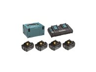 Makita 197626-8 sada 4xBL1850B + dvojnabíječka DC18RD + systainer