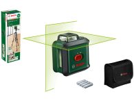Křížový laser Bosch UniversalLevel 360 - 24m, měkká úložná brašna, baterie, zelený laser (0603663E05)