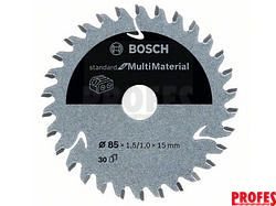 Pilový kotouč na různé materiály Bosch Standard for Multi Material pro okružní pily a aku pily - 85 x 15 mm, 30 zubů (2608837752)