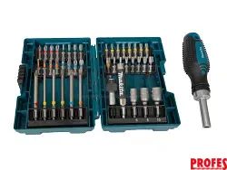 Makita sada bitů 1/4" s ráčnou 44 ks v plastové krabičce STOP