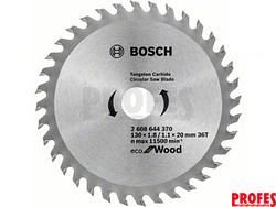 Pilový kotouč na dřevo Bosch Eco for Wood 130x20x1.8mm, 36 zubů (2608644370)