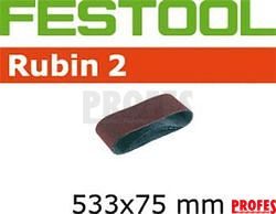 1x Brusný pás - brusivo pro pásovou brusku Festool BS 75 (Festool Rubin 2 L533X 75-P40 RU2/10) 533x75mm, zr. 150 (499155)